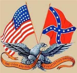 ConfederateAndAmericanFlag