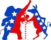 Democratic Republican Parties Arm Wrestling